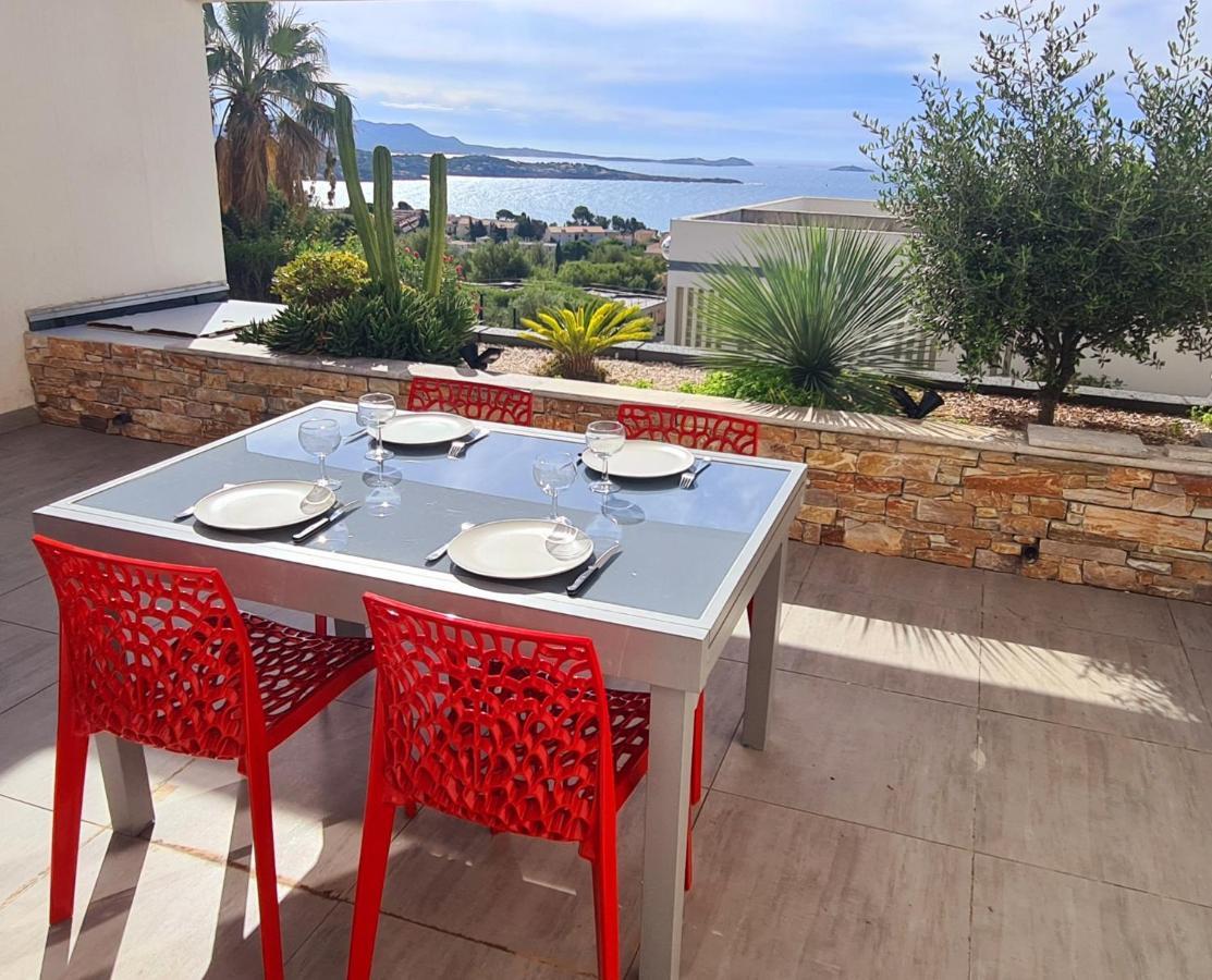 Magnifique Appartement Vue Mer - Grande Terrasse Et Piscine Бандоль Экстерьер фото