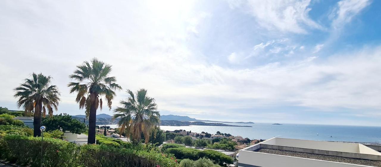 Magnifique Appartement Vue Mer - Grande Terrasse Et Piscine Бандоль Экстерьер фото