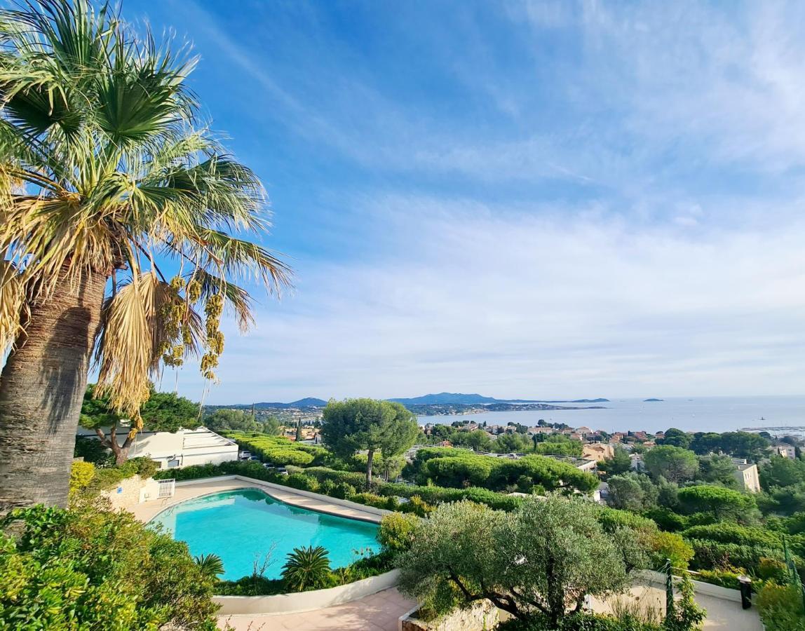 Magnifique Appartement Vue Mer - Grande Terrasse Et Piscine Бандоль Экстерьер фото